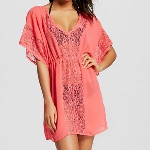 Cute pink swimsuit cover up